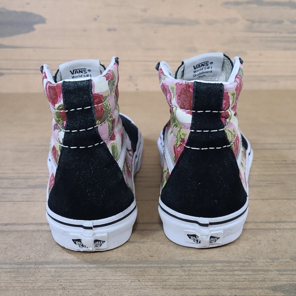 Vans Sk8-Hi Floral Canvas/Suede Shoes - Picture 6 of 8